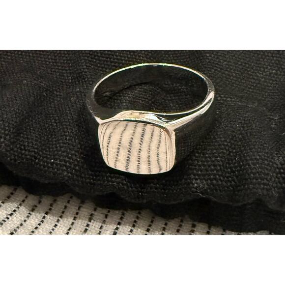 Serge DeNimes Sterling Silver Signet Ring UK size P US size 7.75 - Picture 3 of 5